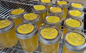 Fresh, local, amazing Kinstone Honey - It's summertime Kinstone Prairie in a jar!